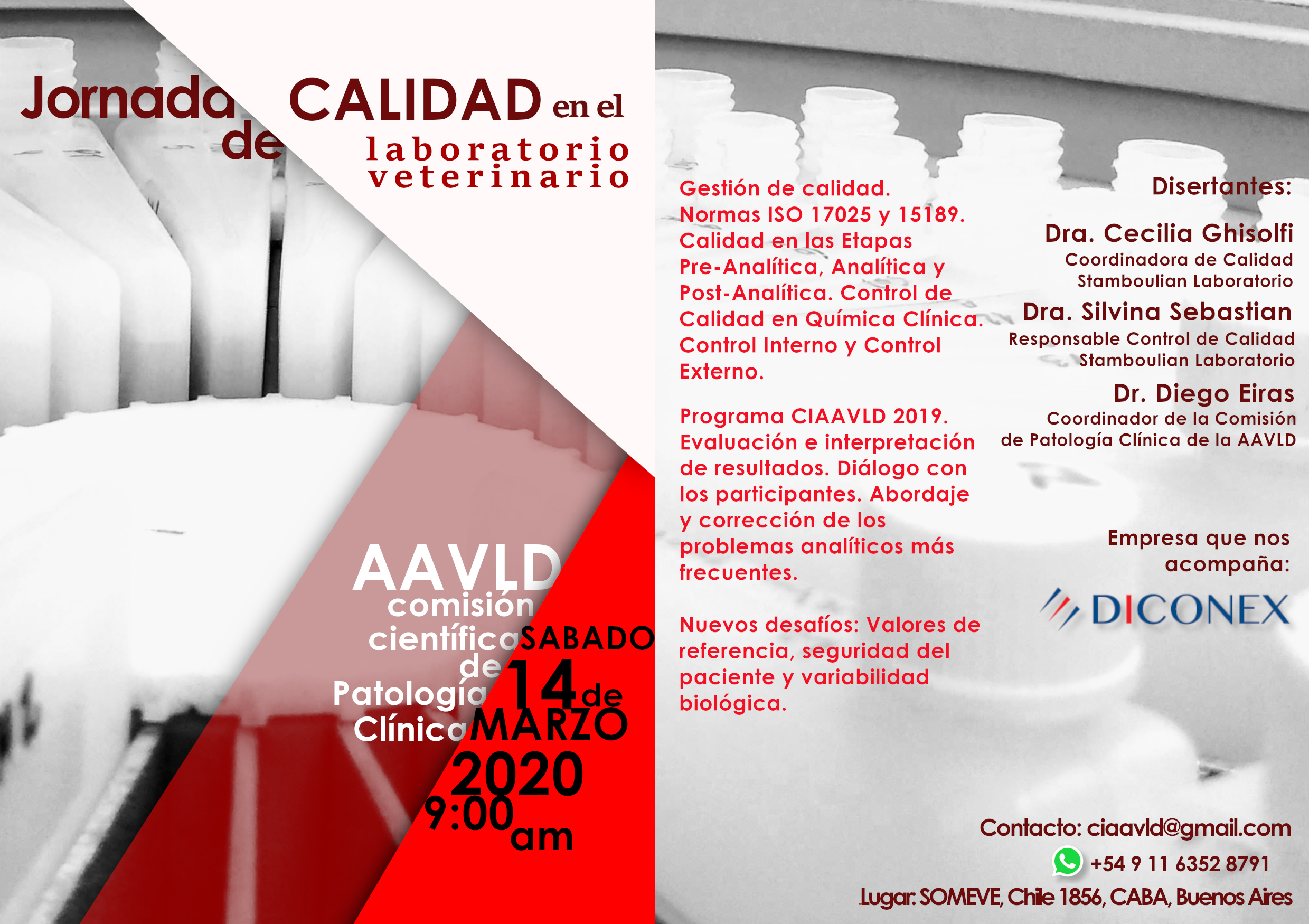 Jornada de Calidad en el laboratorio veterinario \u2013 AAVLD